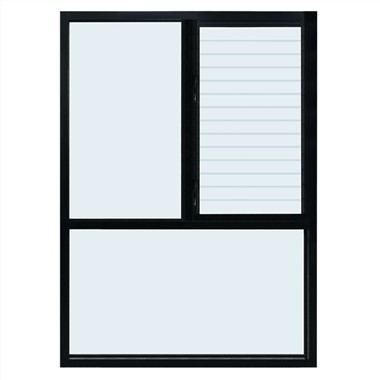 Klasična serija - Non-termal Break fiksni stakleni rešetkasti prozori